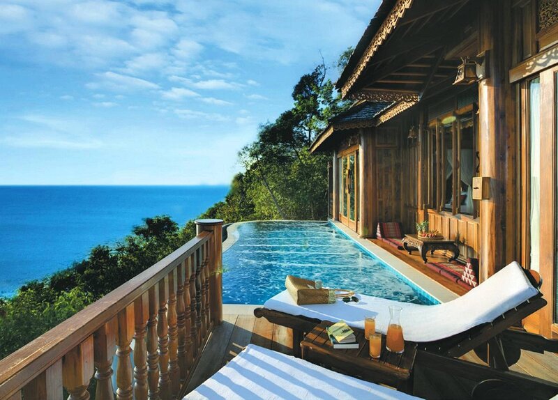 Private Pool Villa — Blue, Serene, Afternoon, Photograph, Ocean