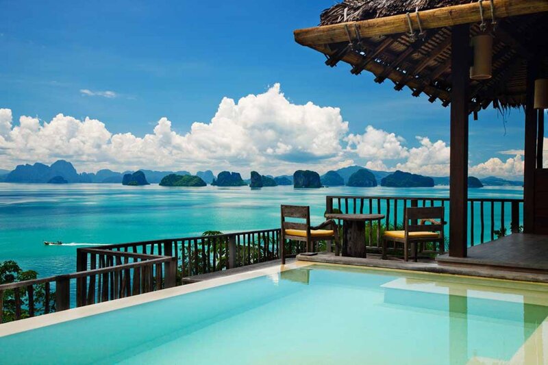 Private Pool with Ocean View — Blue, Serene
