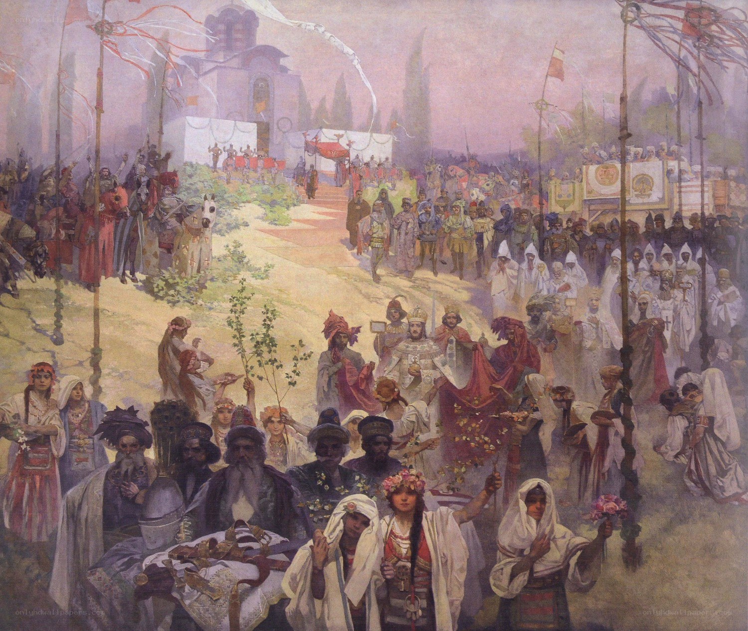 Procession to the Church
