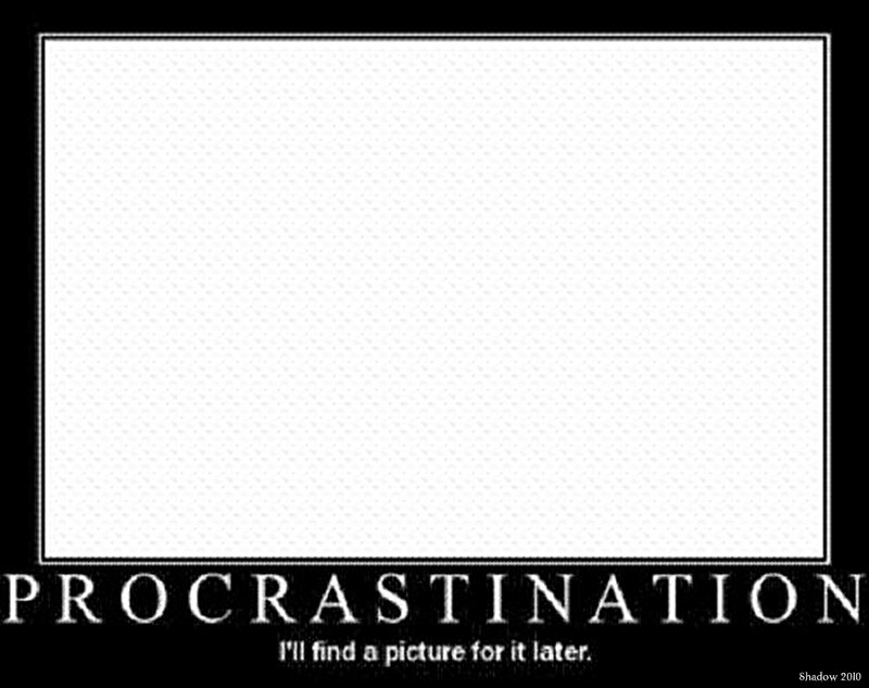Procrastination meme