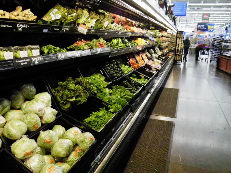 Produce Section in Supermarket