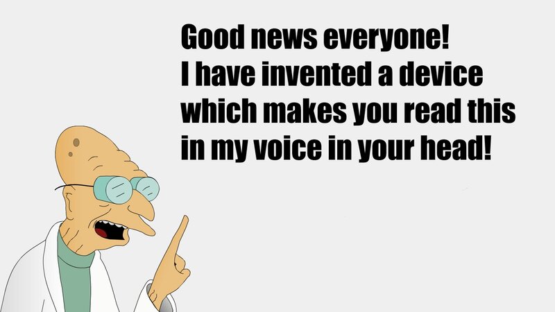 Professor Farnsworth announces invention