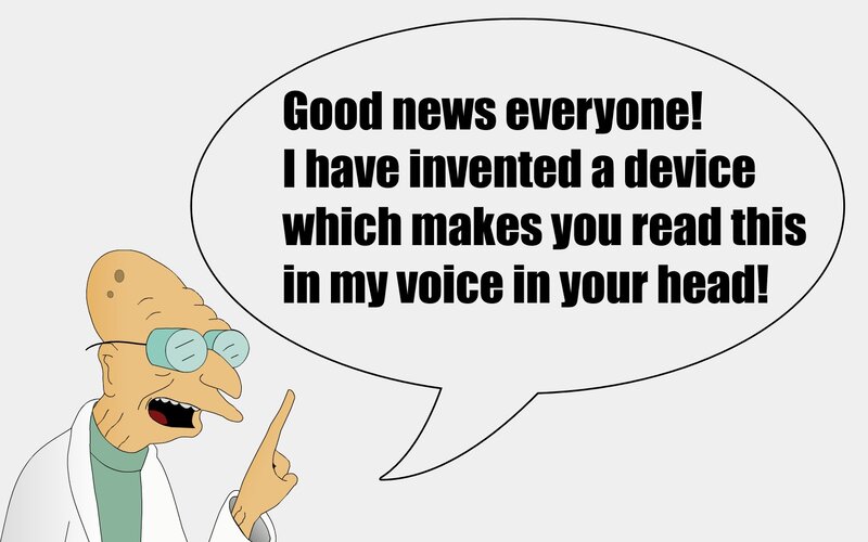 Professor Farnsworth announces invention