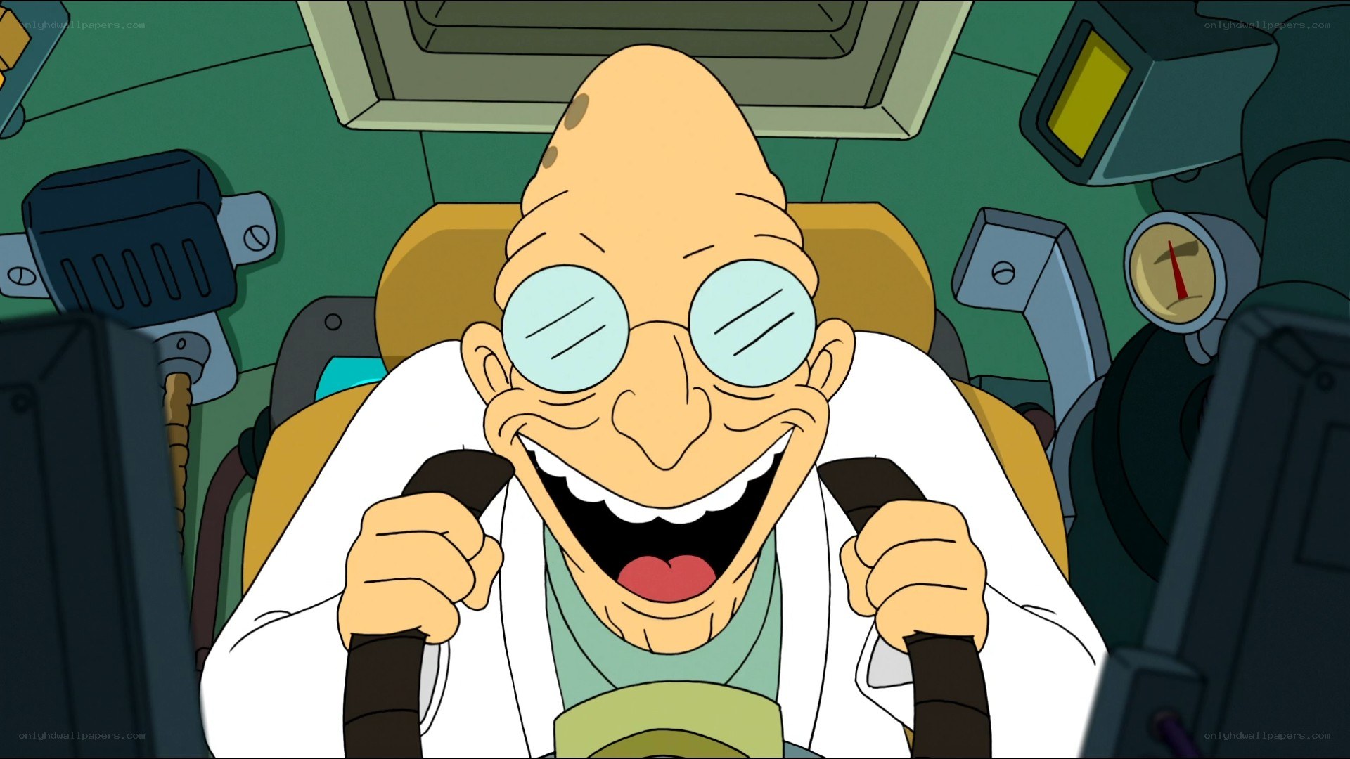Professor Farnsworth laughing