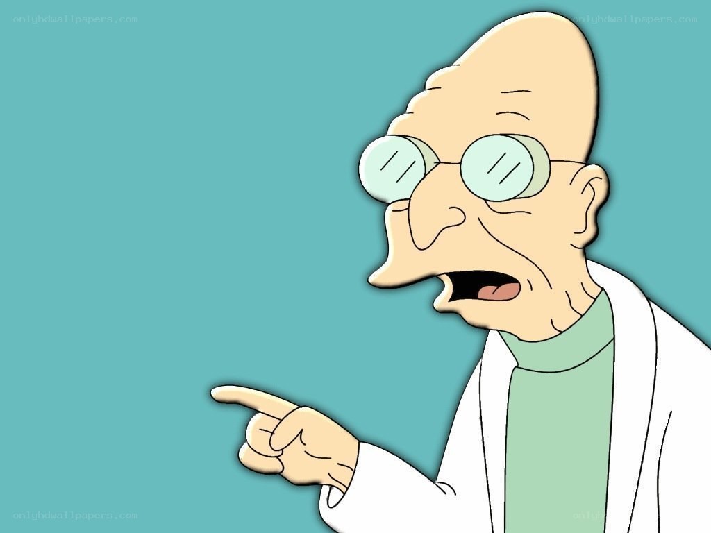 Professor Farnsworth pointing