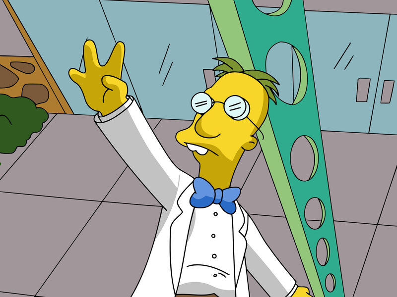 Professor Frink waving