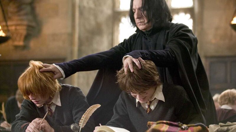 Professor Snape with students