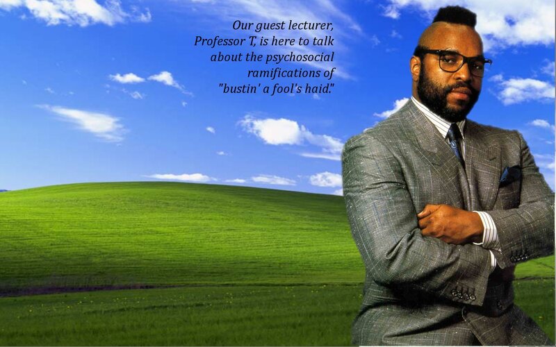 Professor T on a fool's braid
