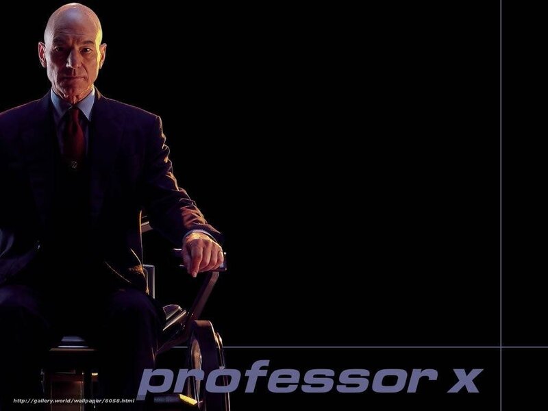 Professor X in wheelchair