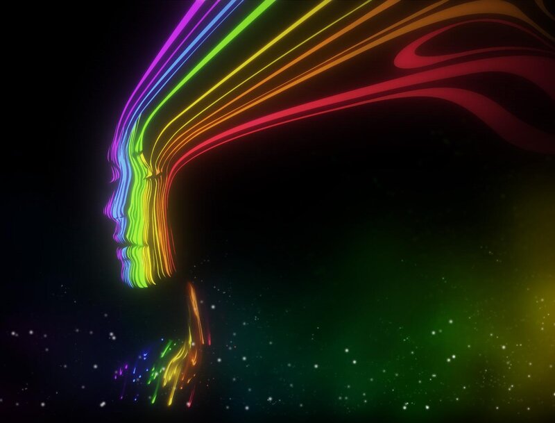 Profile of a Person — Black, Abstract, Night