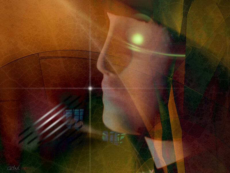 Profile of a Person — Orange
