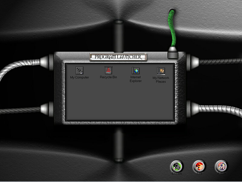 Program Launcher Interface — Black