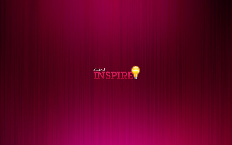 Project Inspire logo on red background