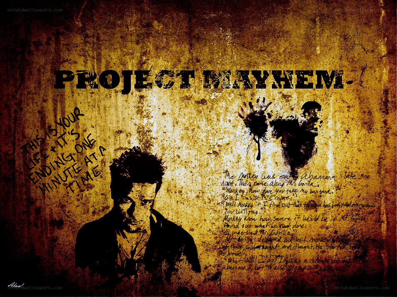 Project Mayhem poster art