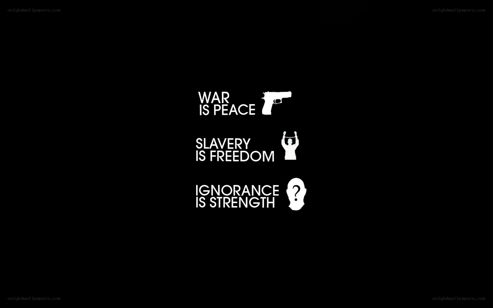 propaganda slogans with icons