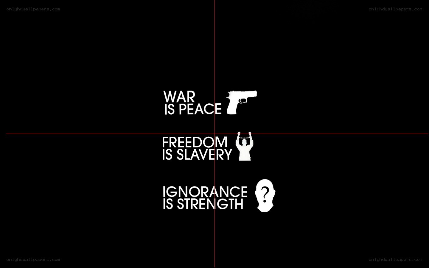 propaganda slogans with icons