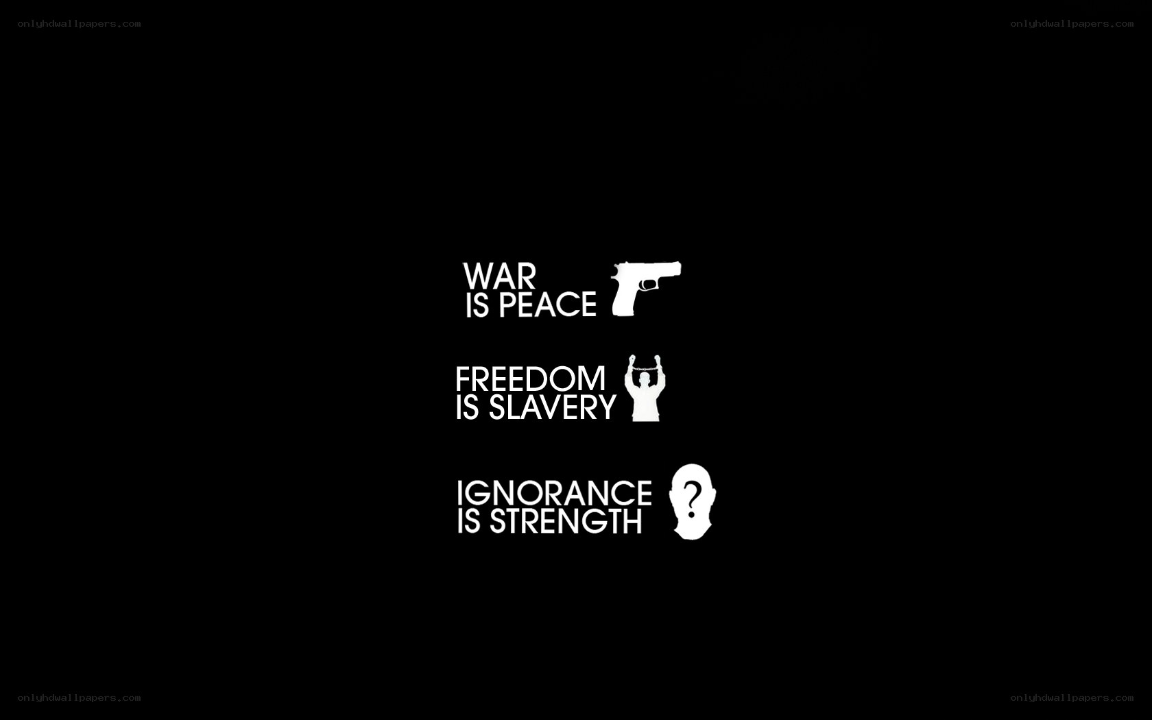 propaganda slogans with icons