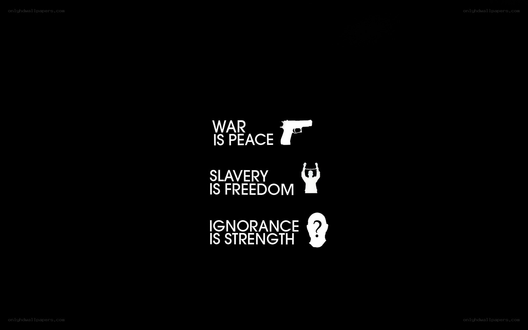 propaganda slogans with icons