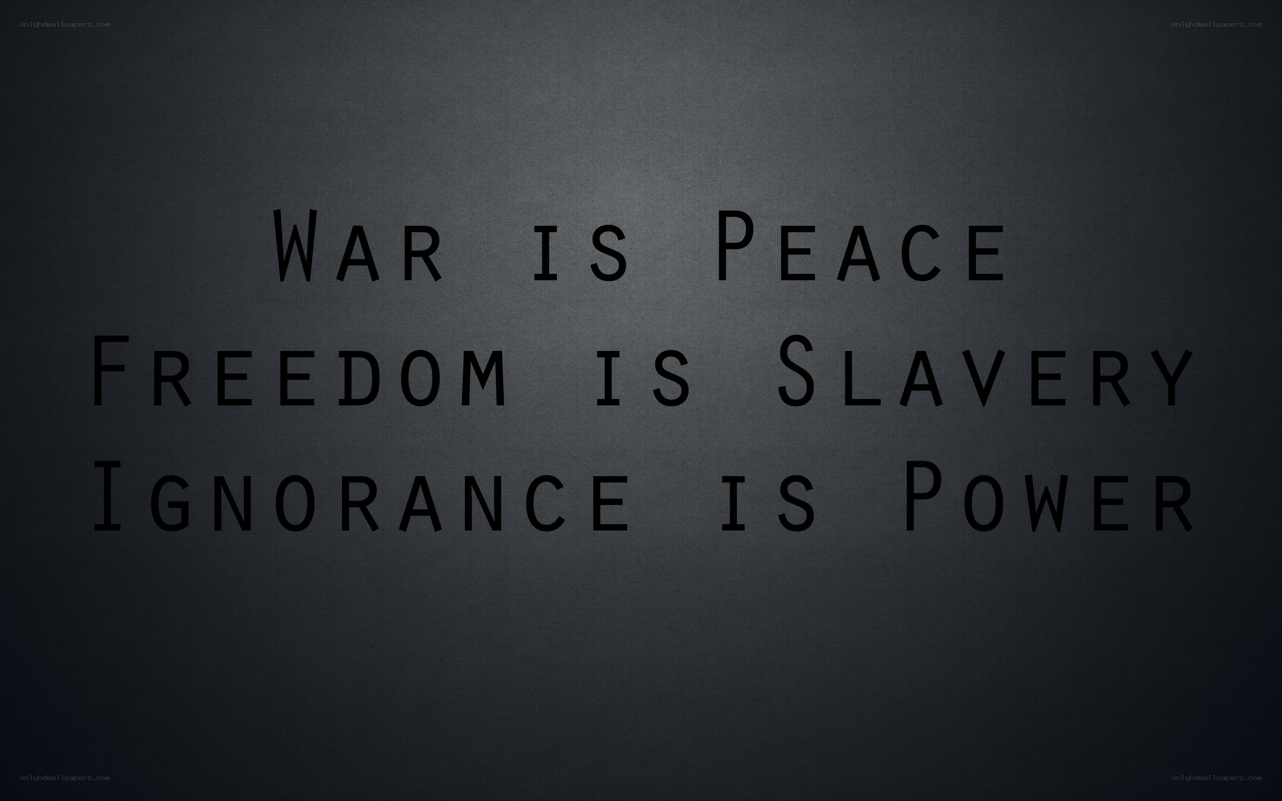 propaganda text on dark background