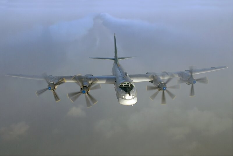 propeller aircraft in flight