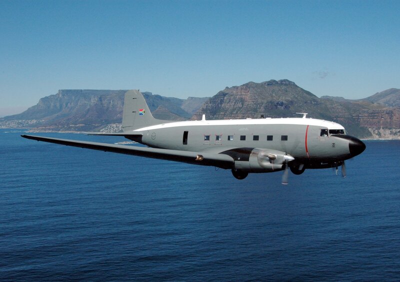 Propeller Airplane Flying — Blue, Serene