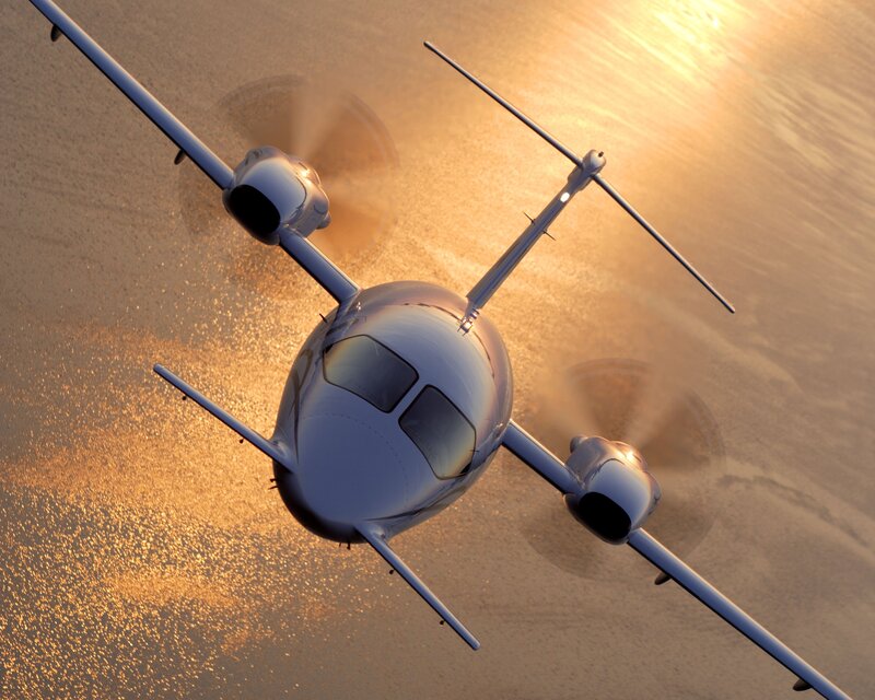Propeller Airplane — Gold