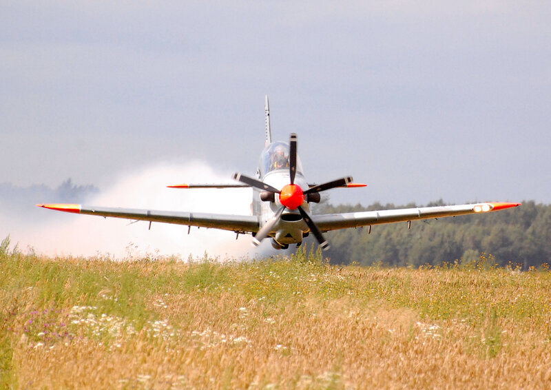 Propeller Airplane — Green