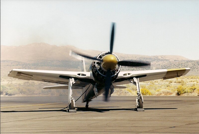 Propeller Airplane on Runway — Gray