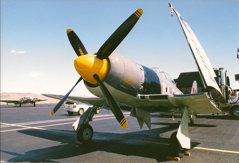 Propeller Airplane on Tarmac — Gray, Clear