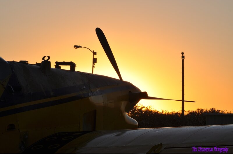 Propeller Airplane Silhouette