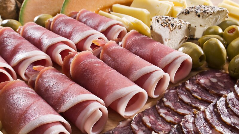 Prosciutto and Cheese Platter