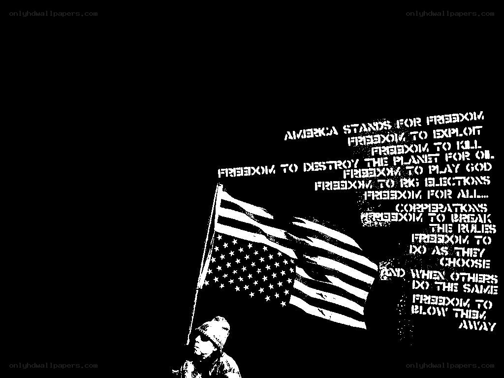 Protest against American freedom