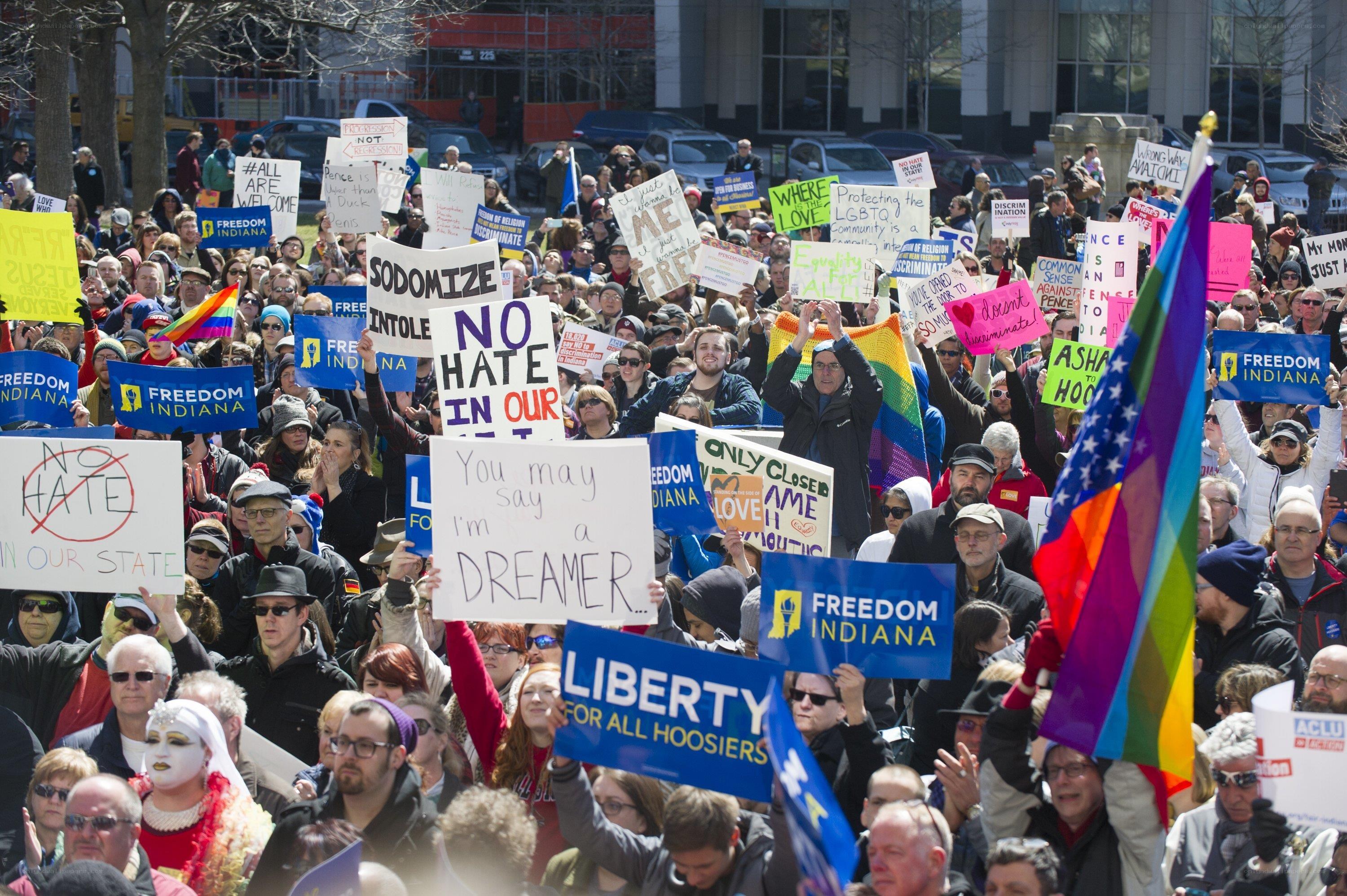 Protest against anti-LGBTQ laws