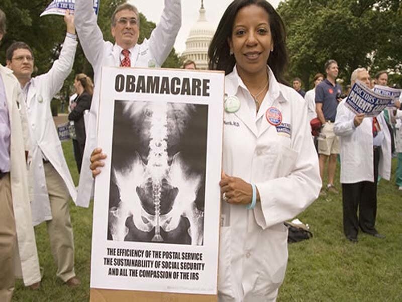 Protest against Obamacare