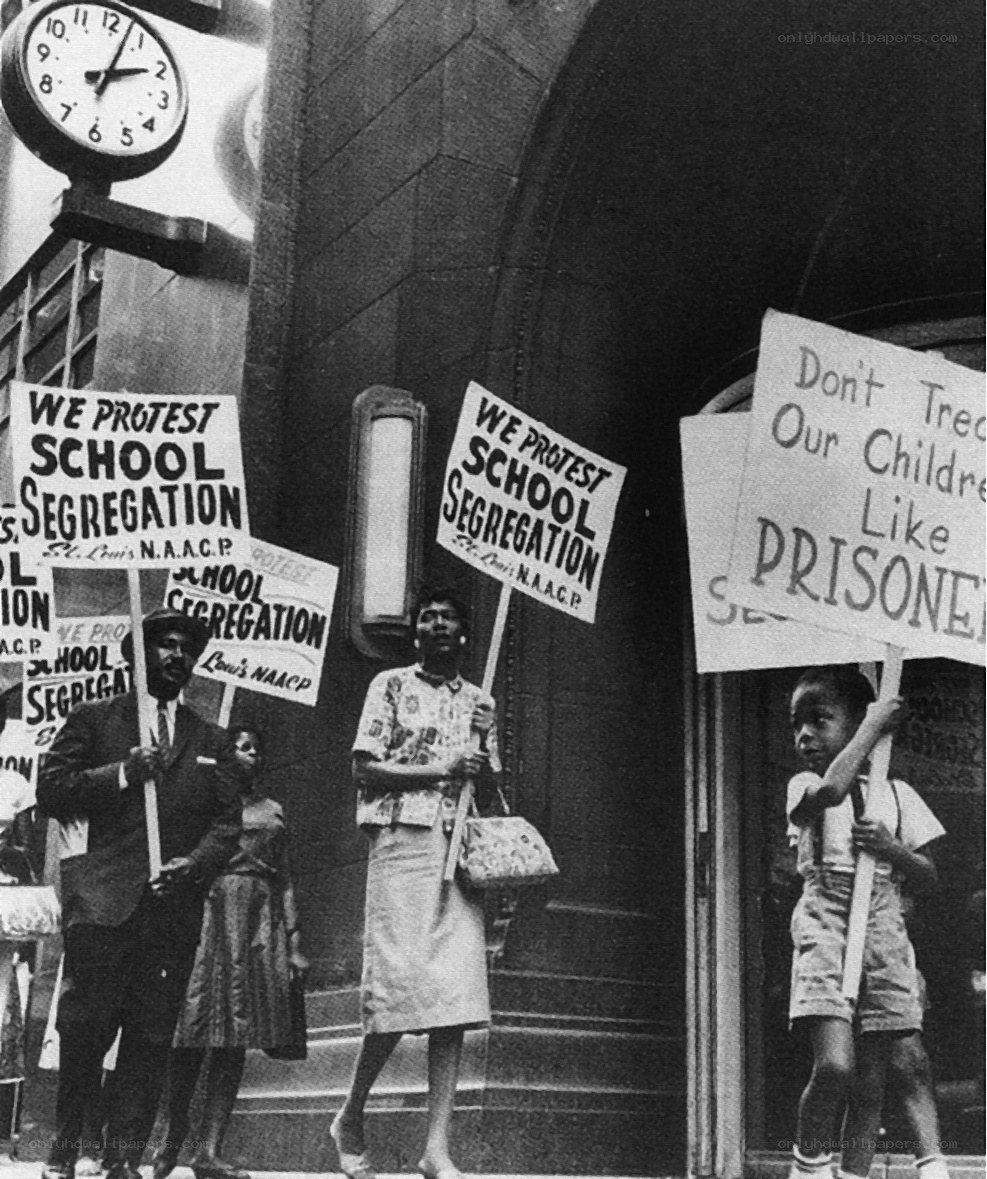 Protest against school segregation