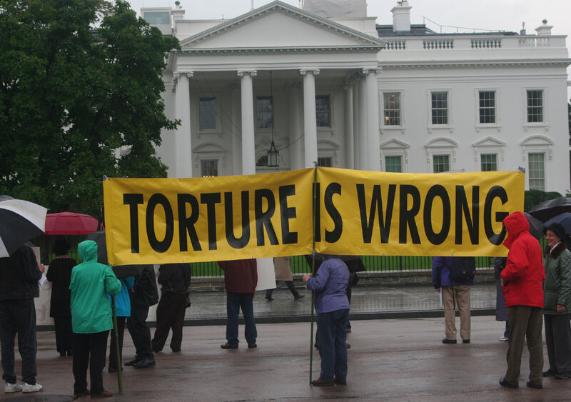 Protest against torture outside White House