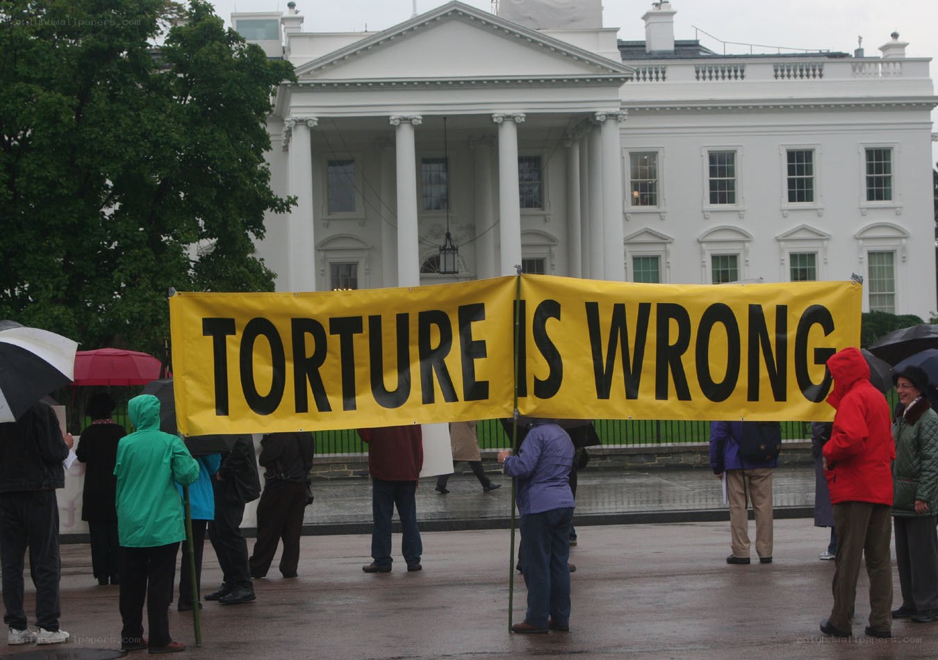 Protest against torture outside White House