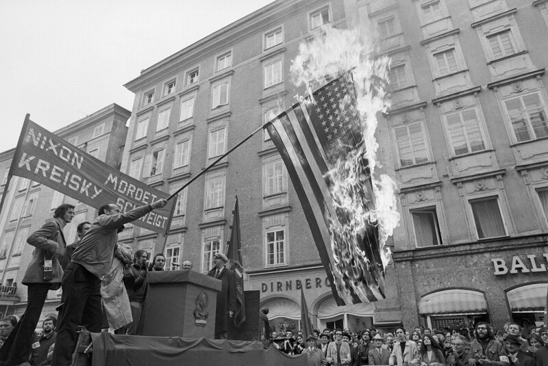Protest against U.S. policy