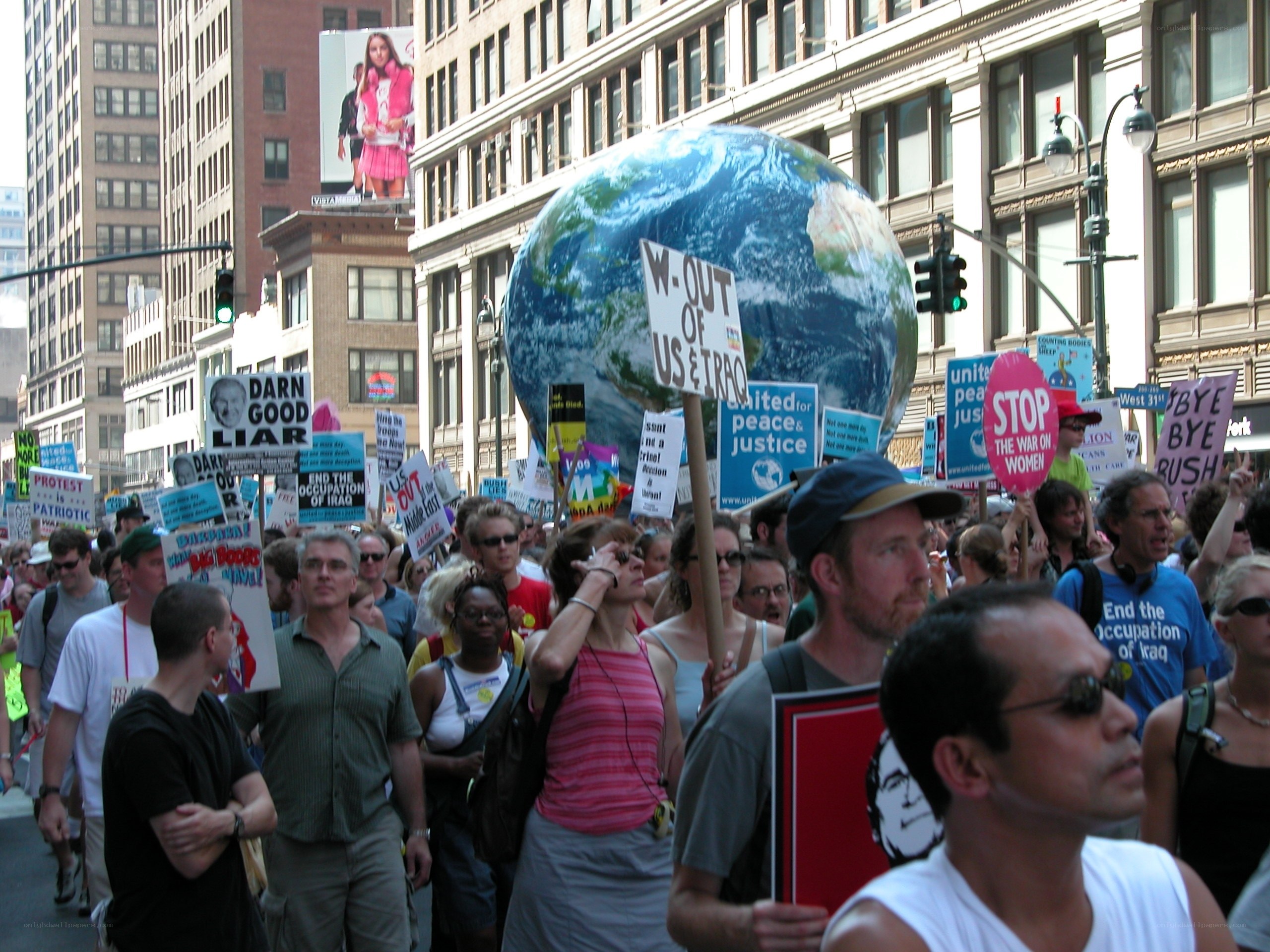 Protest against war in Iraq
