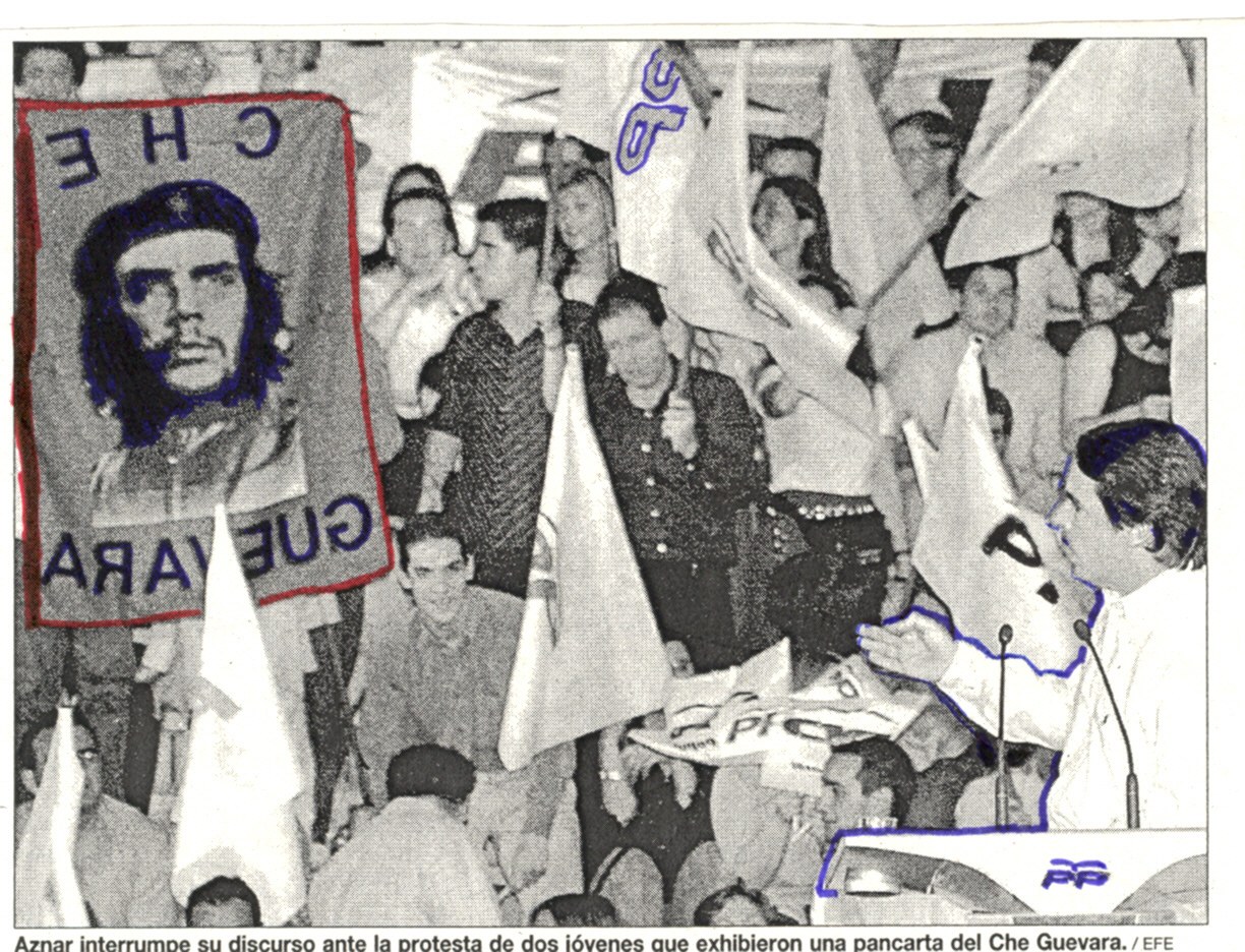Protest at political event