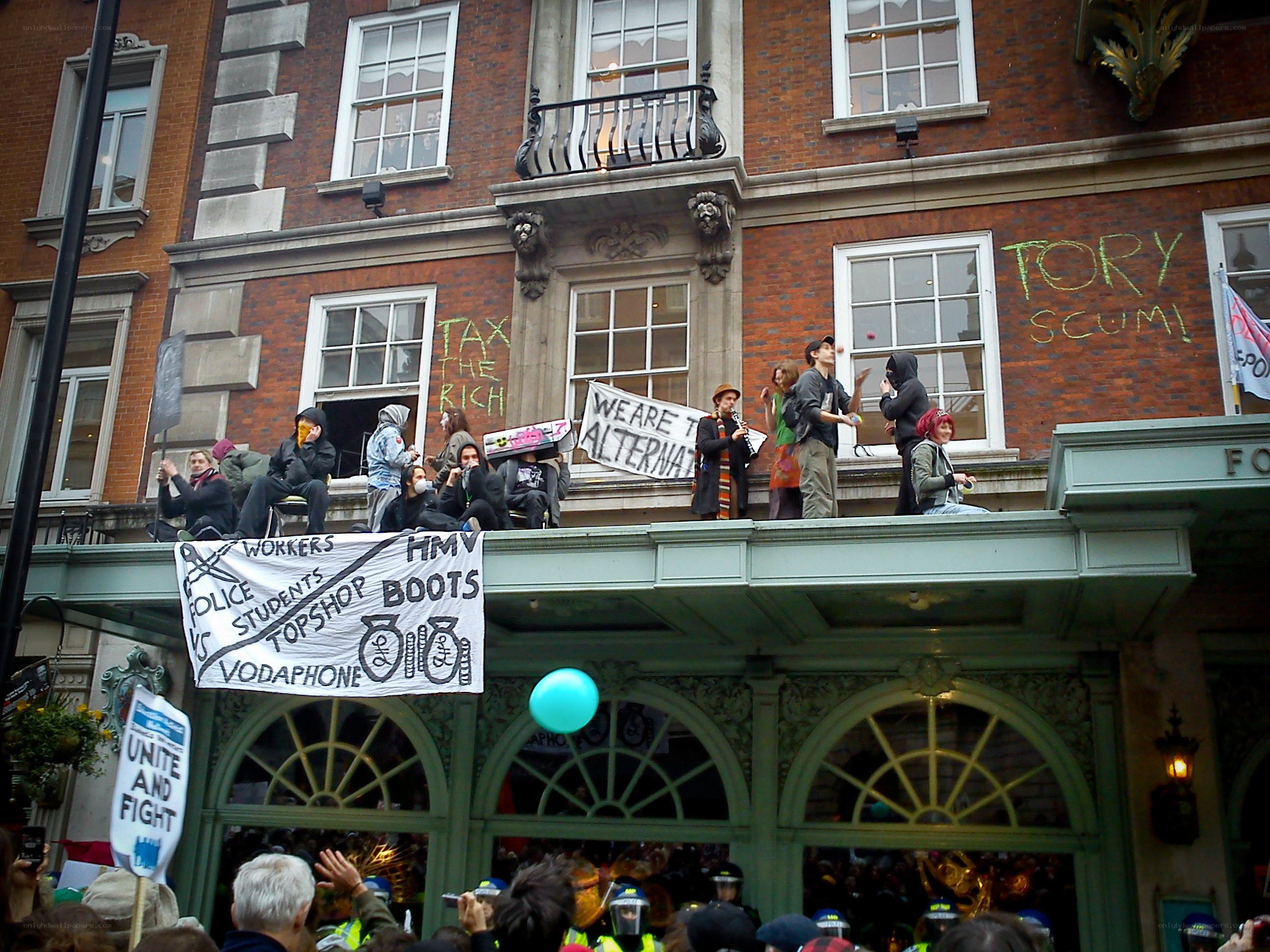 Protest at Tory HQ