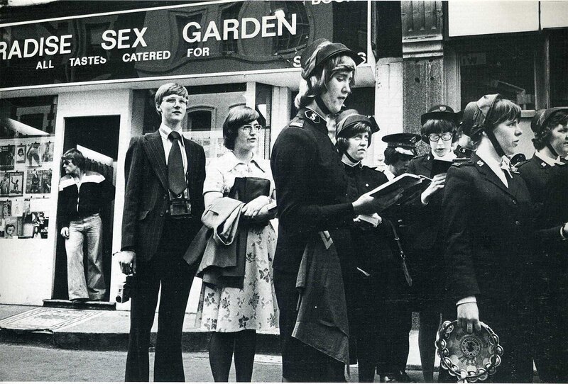 Protest outside sex shop