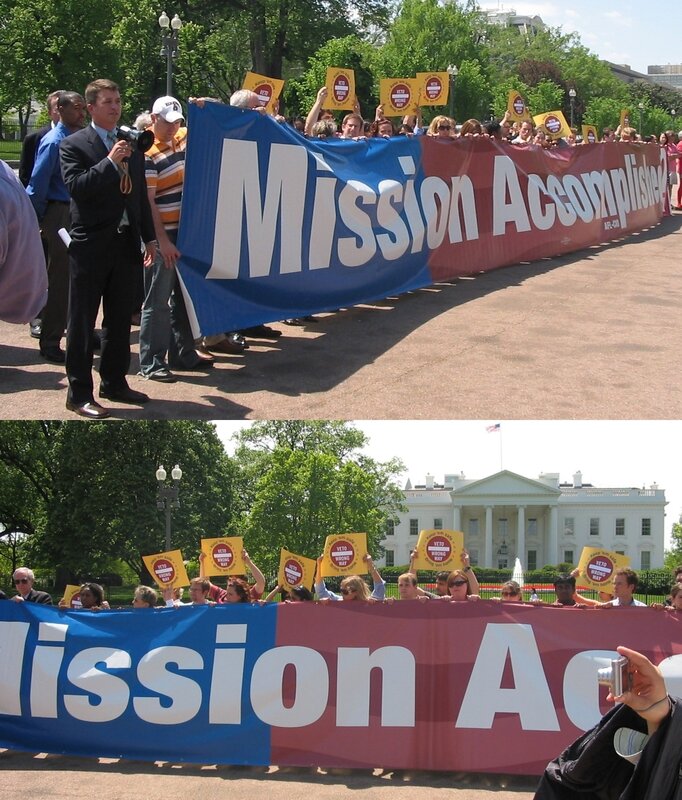 Protest outside White House