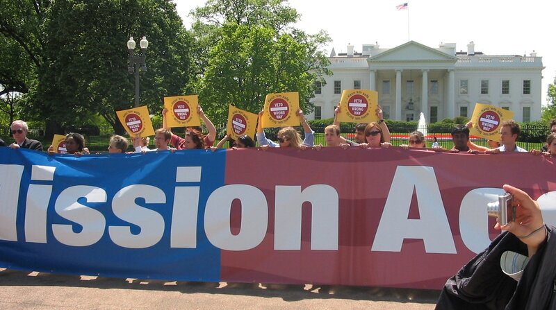 Protest outside White House