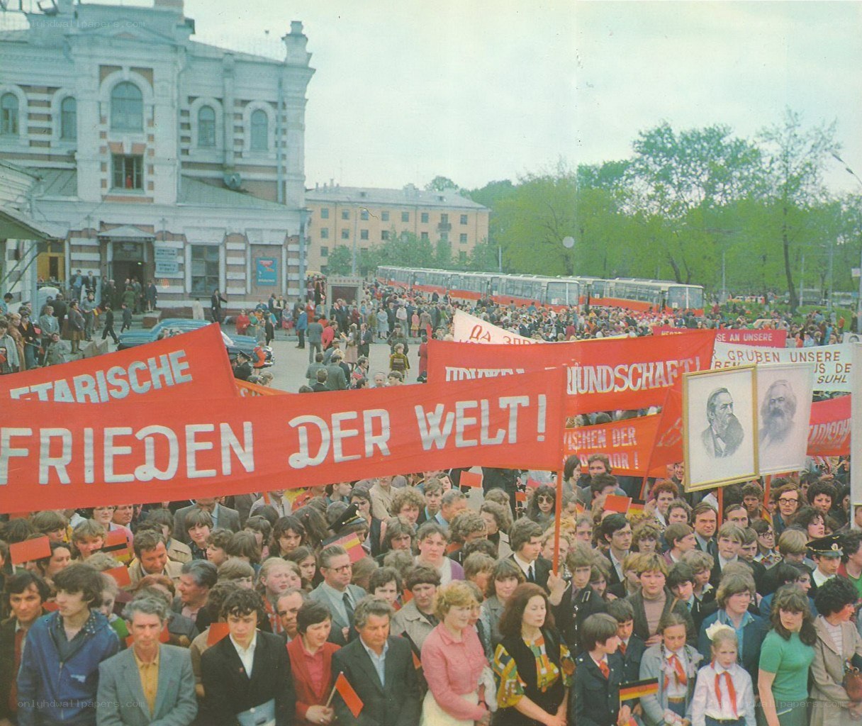 Protest rally in East Germany