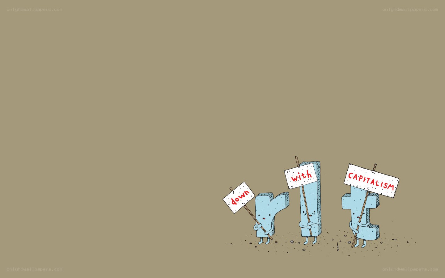 protest with letters