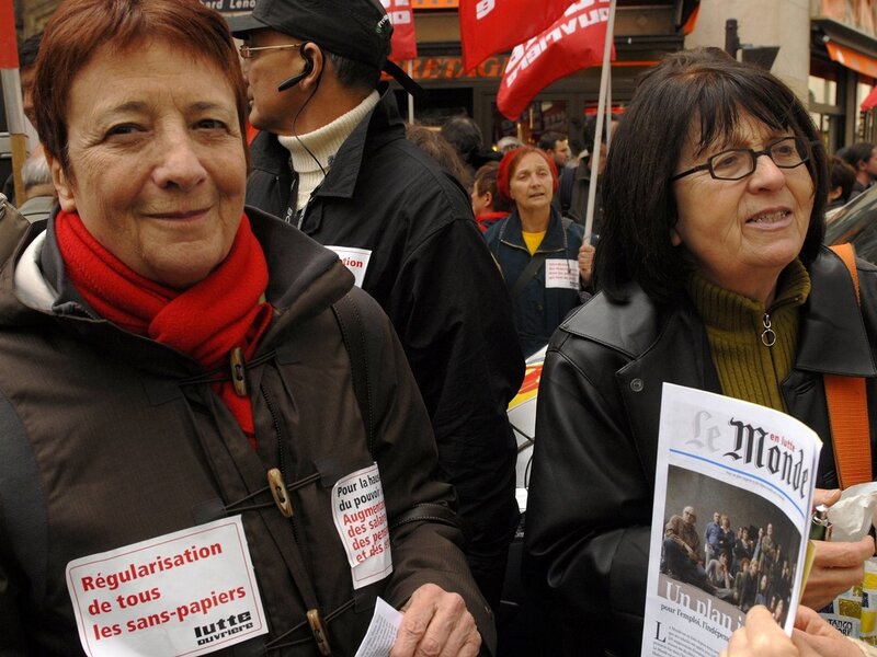 Protesters at a demonstration