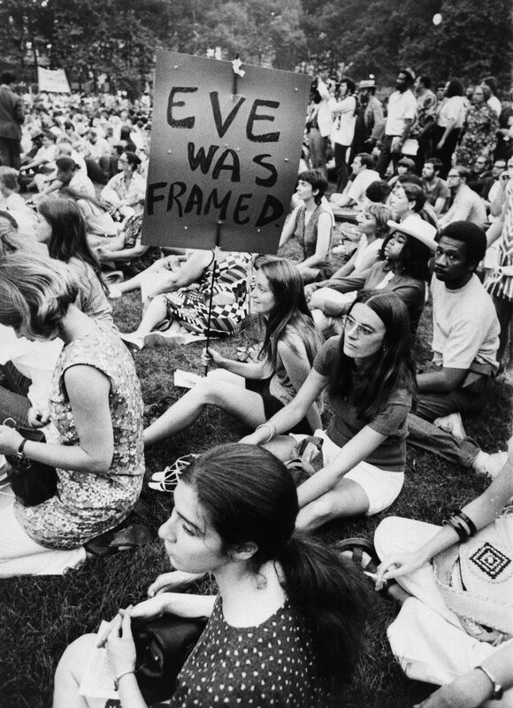 Protesters at a rally