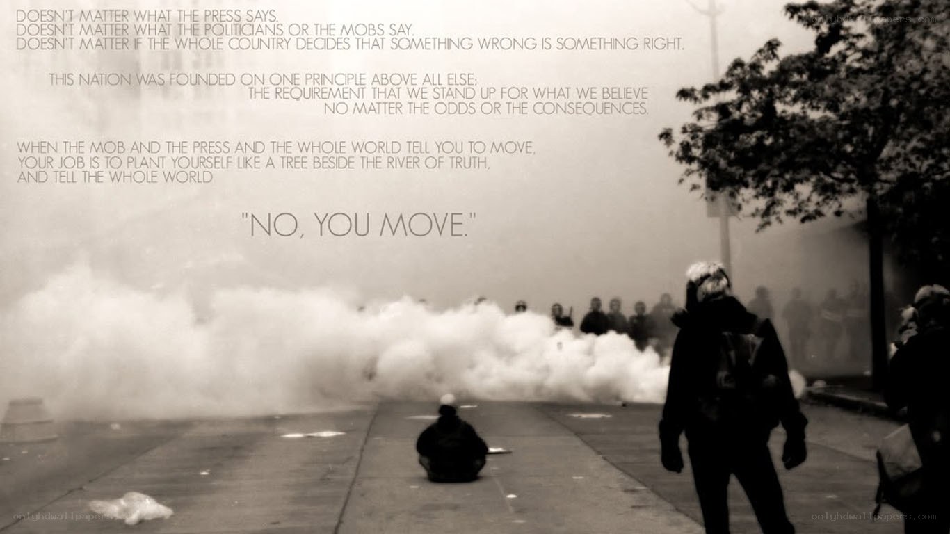 Protesters face tear gas