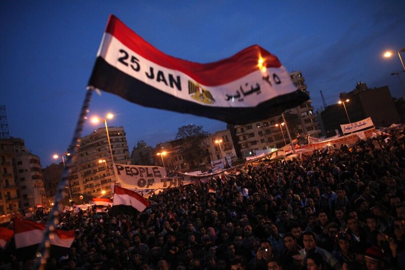 Protesters in Egypt